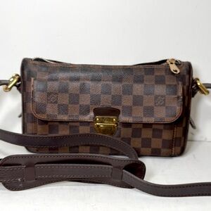 Authentic LOUIS VUITTON Damier Ebene Ravello Crossbody